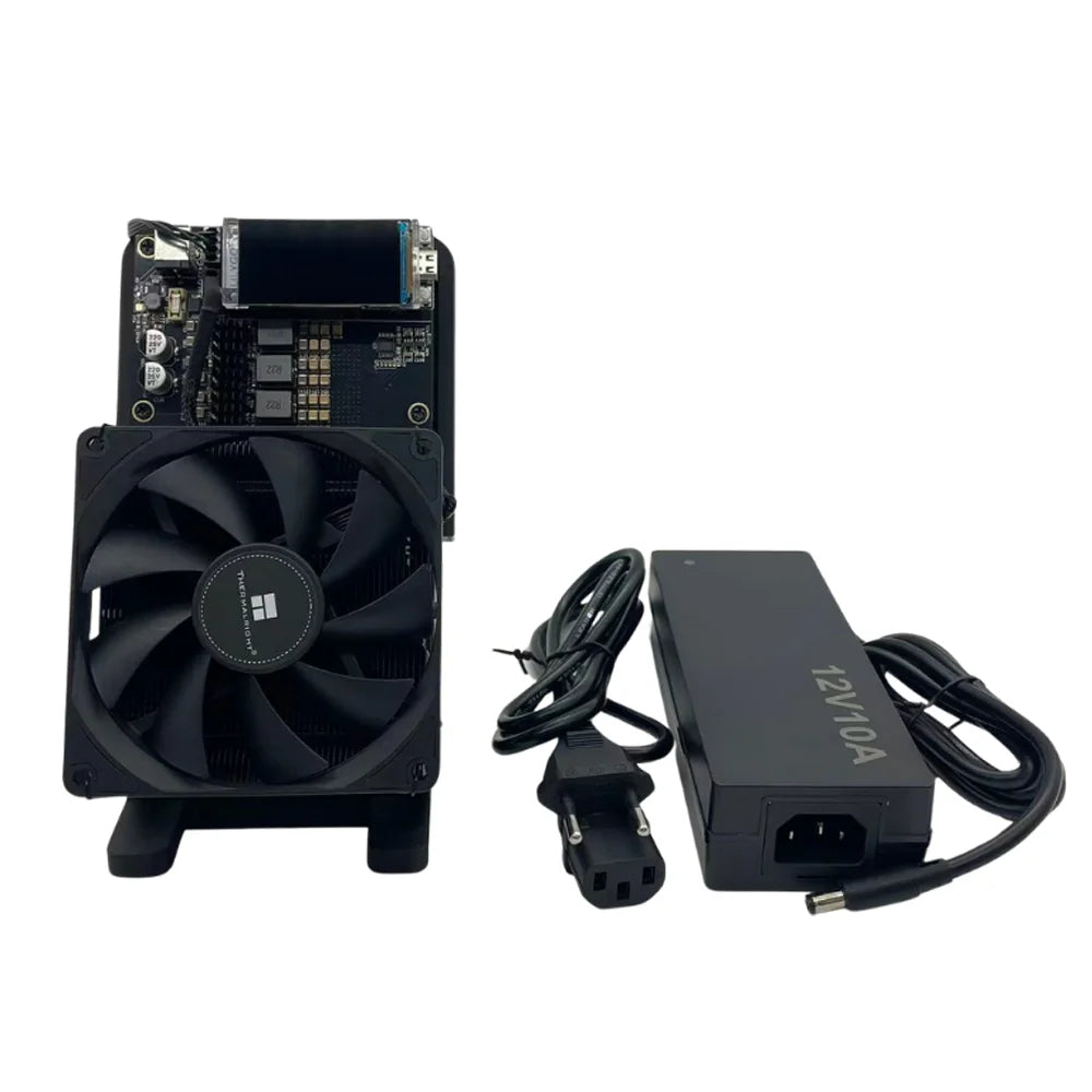 Upgraded Version Bitaxe NerdQaxe++ 4.8TH/s Asic Bitcoins Miner 2Pcs Fans BM1370 Chip Solo BTC Open-Source BTC 80W