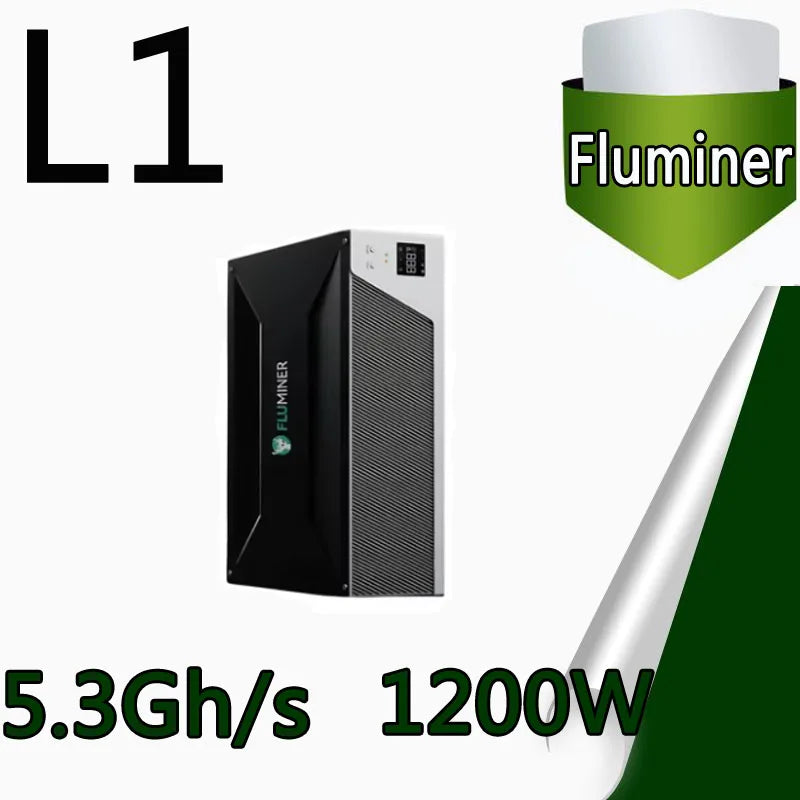 New Fluminer L1 Doge Miner 5300Mh/s 1200W Dogecoin Miner Low power Consumption Support 110-240V Low Noise Doge BEL LTC Miner