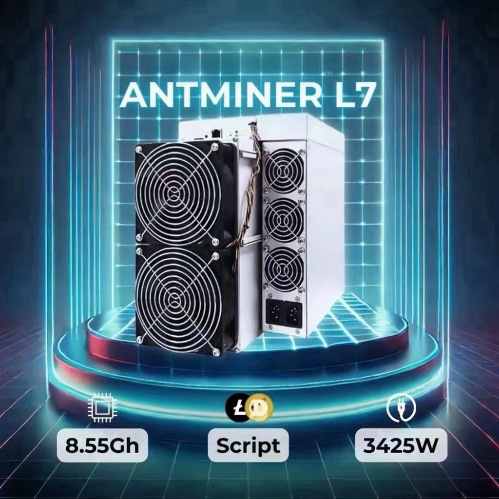 in Stock Antminer L7 Miner, 8550/8800/9050/9300/9500M ASIC Mining Machine, Hong Kong Express Delivery