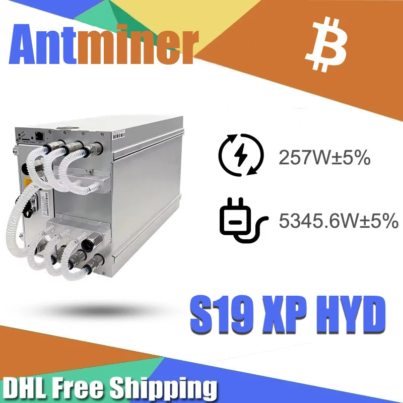 Bitmain Antminer S19 XP Hydro 257TH/s 5345.6W Hydro Water Cooling Bitcoin Miner 3Phase 380V