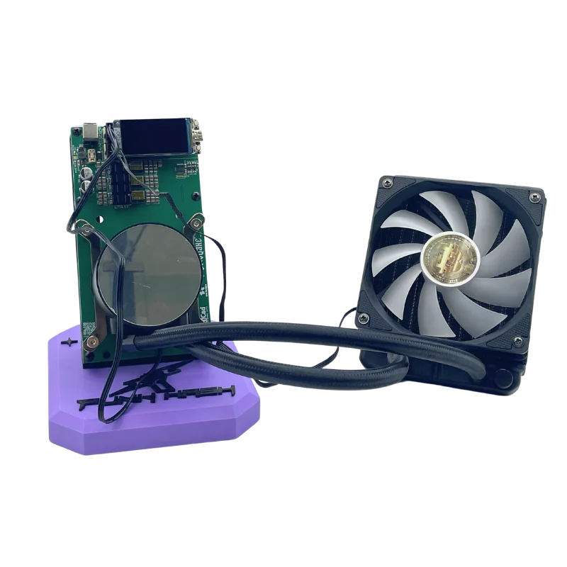 Bitaxe NerdQaxe++ Hydro Cooling ASIC Miner – 4.8TH/s NerdQAxe+ + Water Cooling With All kinds of Plug NerdQAxe