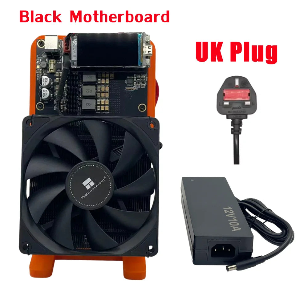 2 Fans Bitaxe NerdQaxe++ Hydro 4.8T Liquid-Cooled Bitcoin Miner with 4*BM1370 ASIC Chips 2.4G WiFi Crypto Machine for Mining