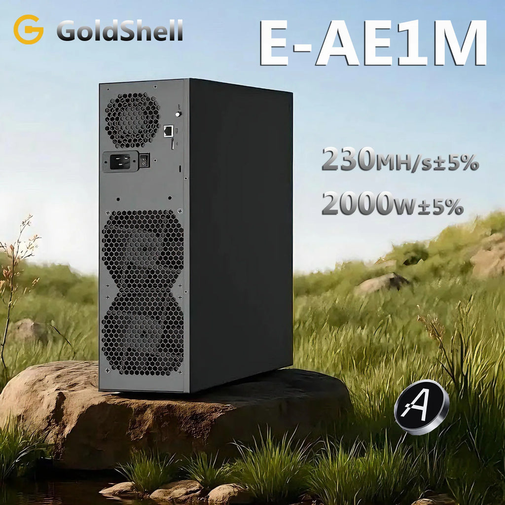 New Goldshell E-AE1M 230MH/s 2000W Aleo Miner zkSNARK Crypto ALEO Mining Goldshell ALEO AE1M Asic Miner With PSU 220V Support