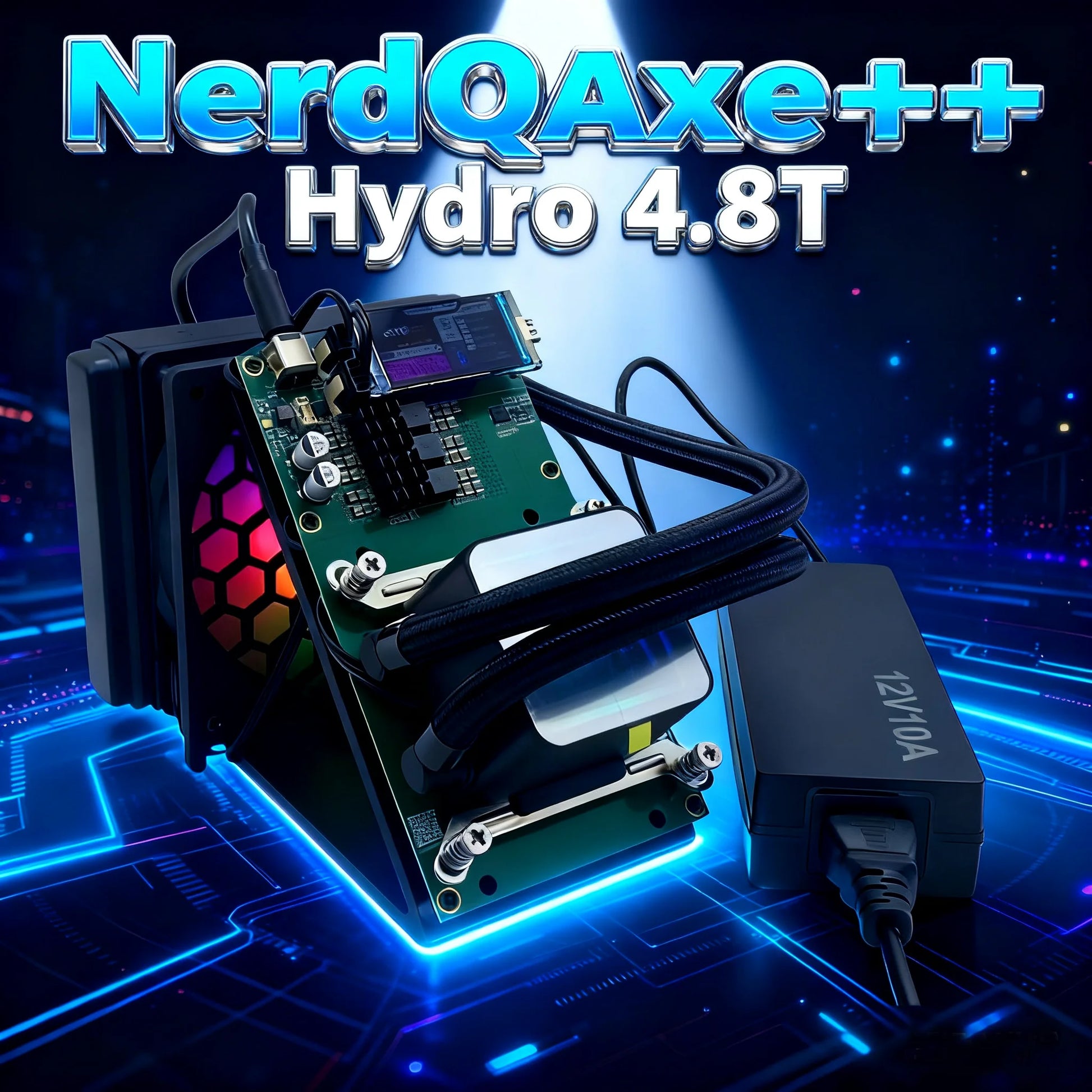 Triangular Three-dimensional Bracket Original Bitaxe NerdQaxe++ Hydro Miner 4.8TH Bitcoin Miner Crypto Machine for Mining