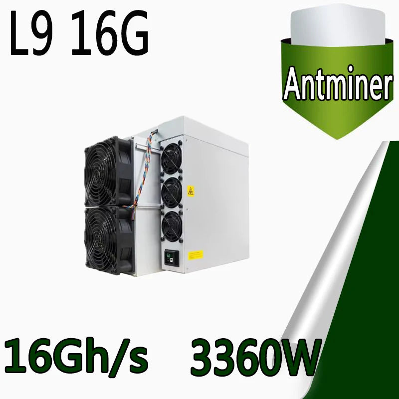 Bitmain Antminer L9 16.2Gh 17.6Gh 3260W LTC Miner Dogecoin Mining Machine Asic Crypto Hardware