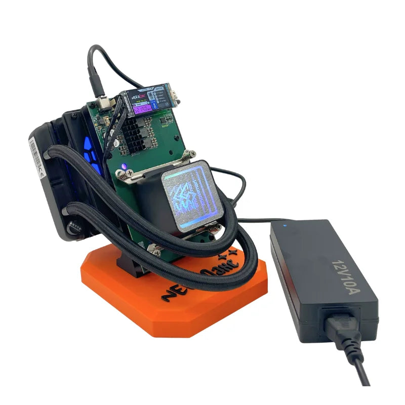 New Bitaxe Miner NerdQaxe++ 4.8Th/s BTC Coin Mining Machine Hydro Liquid Cooler Bitcoin Asic Miner with Power Supply