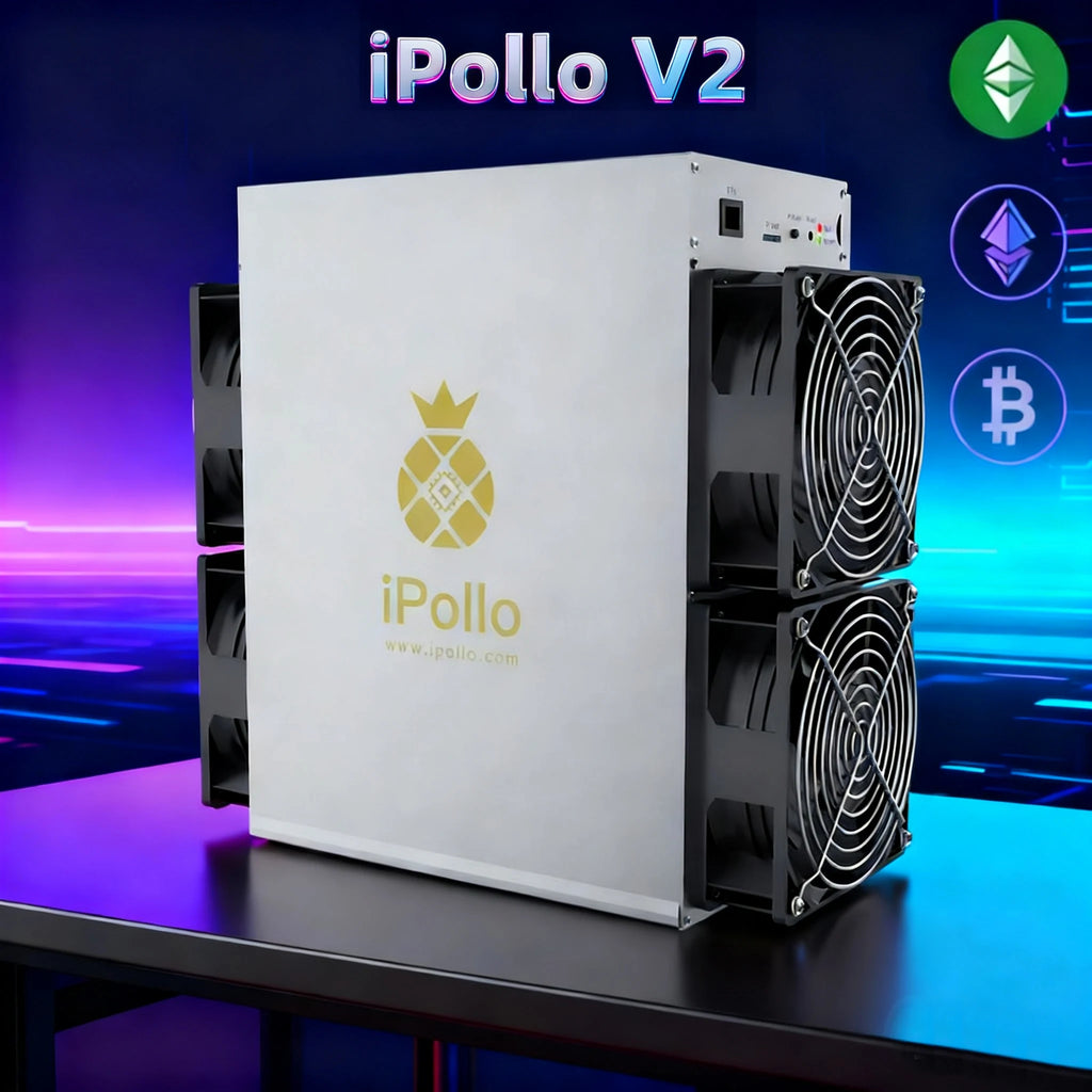 ETC Miner Ethereum Classic Blockchain Mining iPollo V2 (11-14GH/s) 1500W ETC ETH Crypto ASIC Miner 1500W Machine Asic