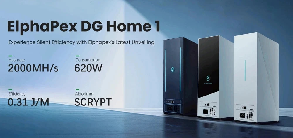 ElphaPex DG Home 1 LTC DOGE BEL Miner 2.1GH/s 630W Home ASIC DG Home1
