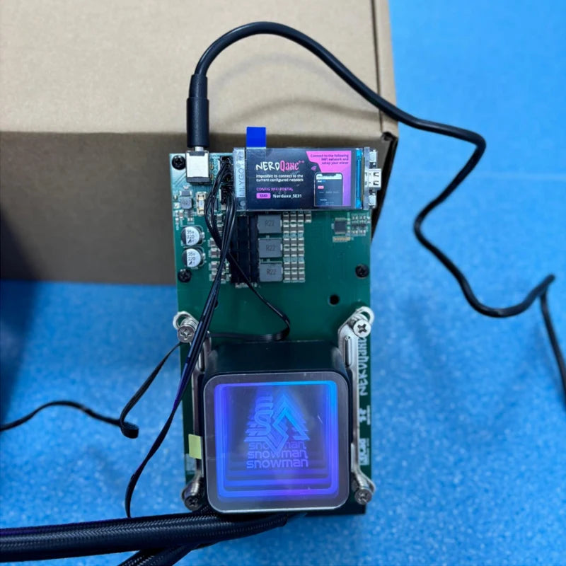 NerdQaxe++ 4.8T ASIC Miner – 4.8TH/s Hashrate, Efficient Cooling, Compact Design Ideal for BTC Solo Mining, Plug-and-Play Ready