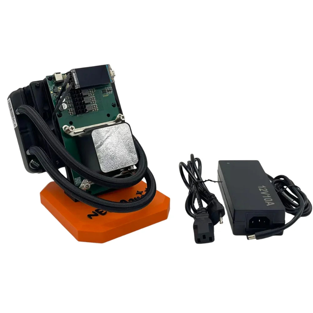 2 Fans Bitaxe NerdQaxe++ Hydro 4.8T Liquid-Cooled Bitcoin Miner with 4*BM1370 ASIC Chips 2.4G WiFi Crypto Machine for Mining