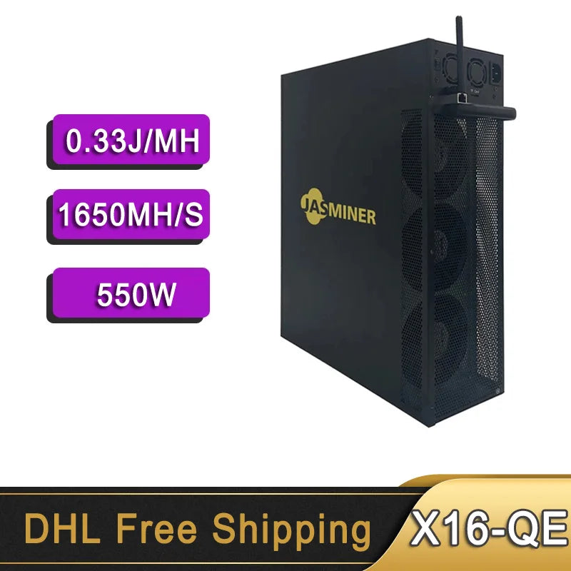 JASMINER X16 High Throughput Quiet Economic Server Jasminer X16-QE 1650MH 1850MH 550W 6GB Free Shipping