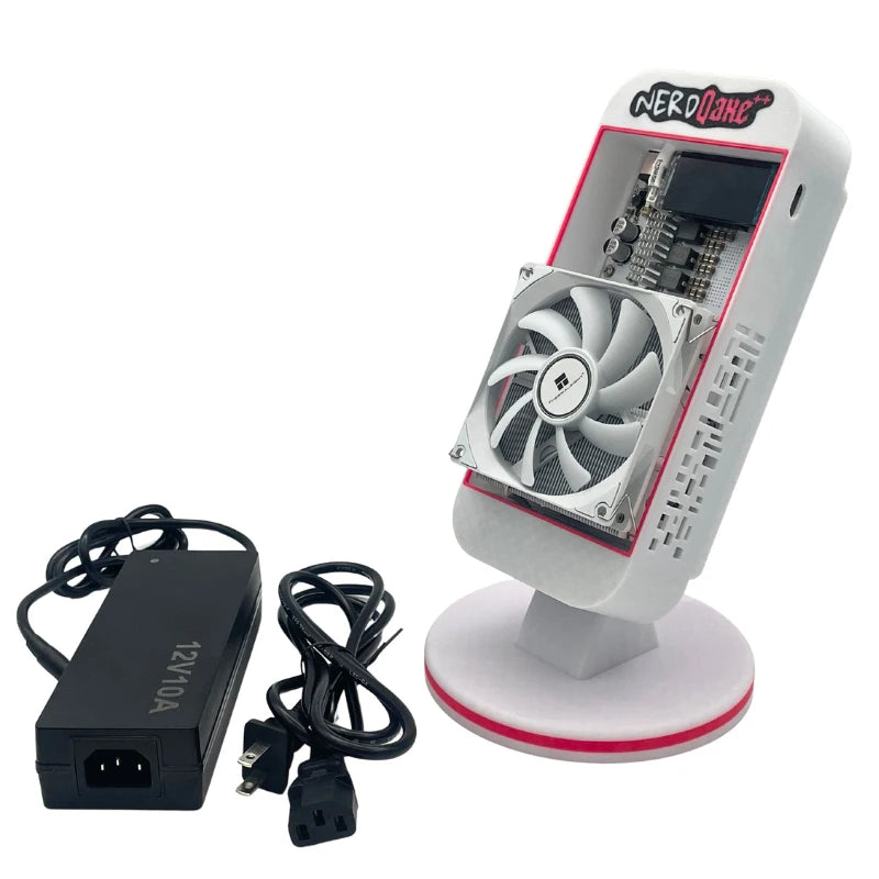 Brand New NerdQaxe 4.8 ASIC Miner 4.8TH/s 75W Home Bitcoin Open Source Miner Home Mining Bitcoin Mining Machine with PSU