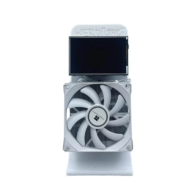 2025 New Bitaxe NerdQaxe++ BTC Solo Miner 4.8T-5TH/S 80W 4XBM1370 ASIC Chip Open Source Bitcoin Crypto Miner Silent Miner