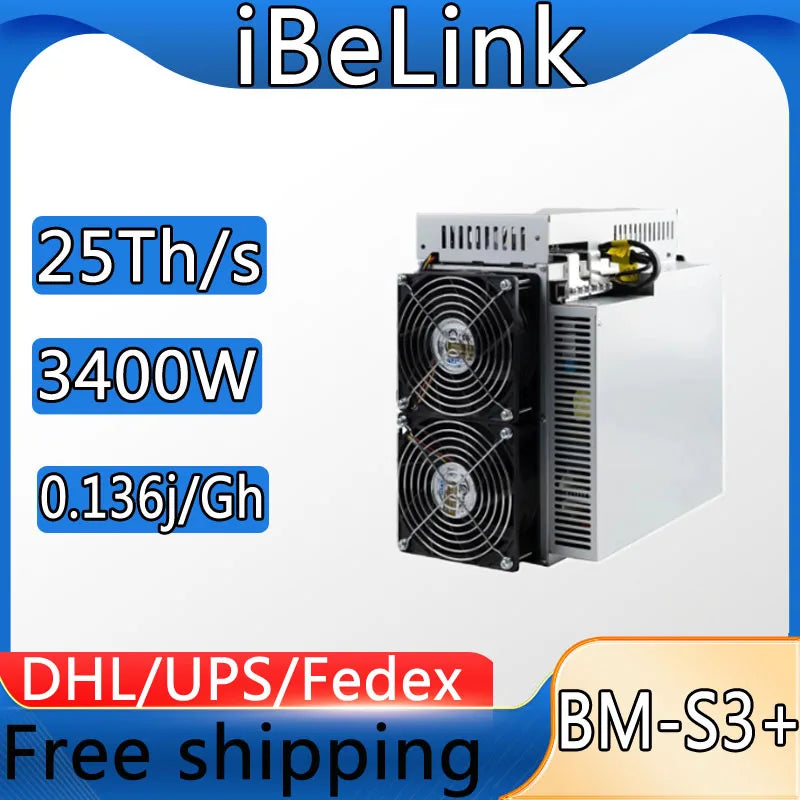 iBeLink BM-S3+ is an ASIC miner designed for Blake2B-Sia algorithm, specifically targeting SC