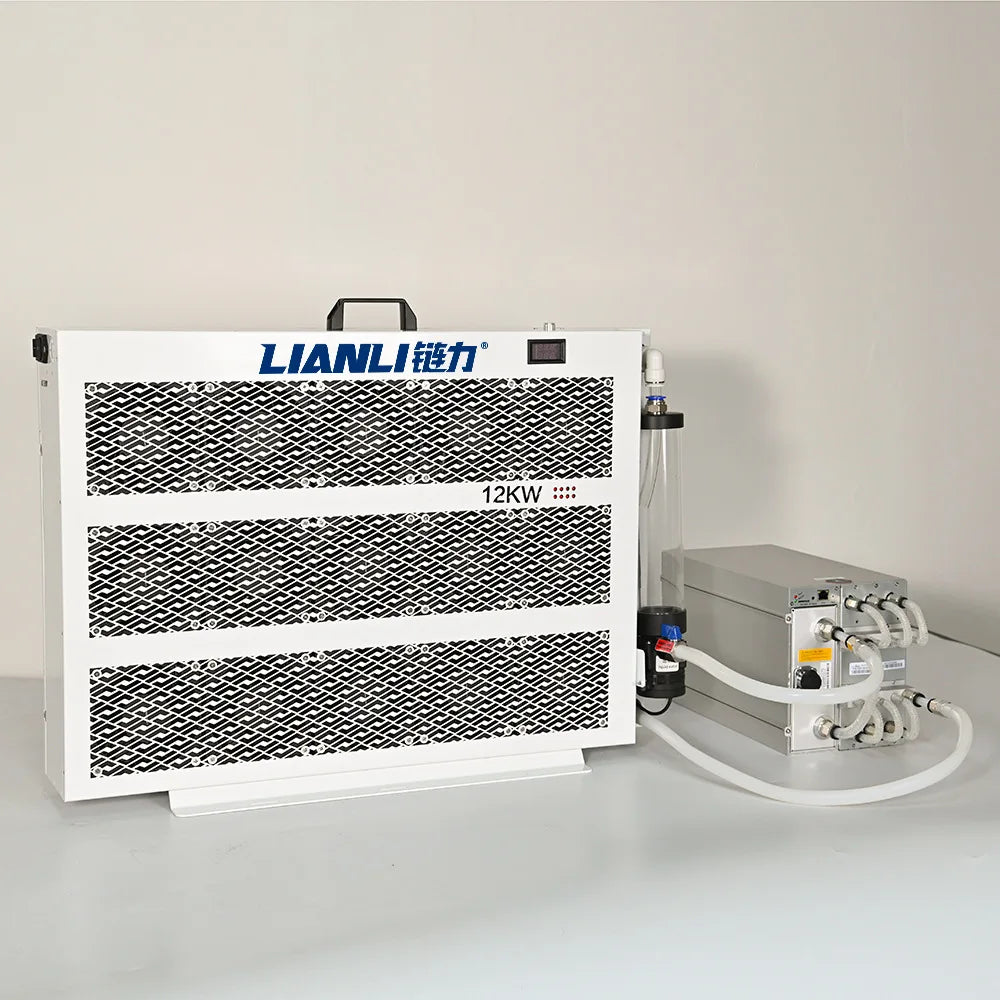 LIANLI 12KW Intelligent Temperature Control Water Cooling Radiator Can be Used with 2 Antminer Hydro S19EXP HYD 251T