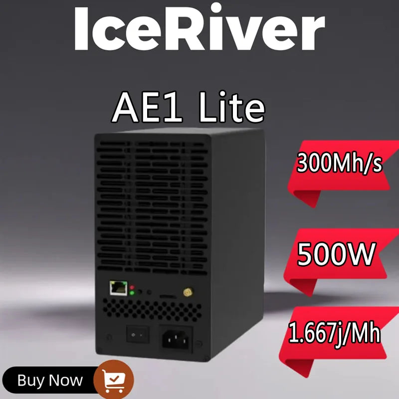 New ICERIVER ALEO AE1 LITE 300MH/S Mining Rig Efficient 500W High-Performance ALEO Asic Miner Free shipping