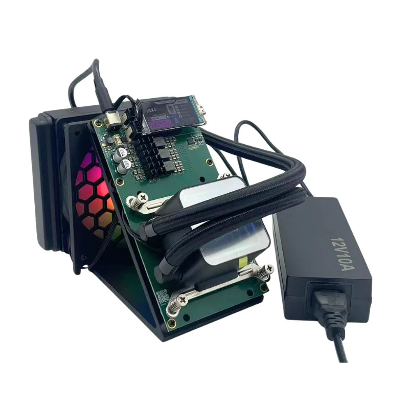 Triangular Three-dimensional Bracket Original Bitaxe NerdQaxe++ Hydro Miner 4.8TH Bitcoin Miner Crypto Machine for Mining