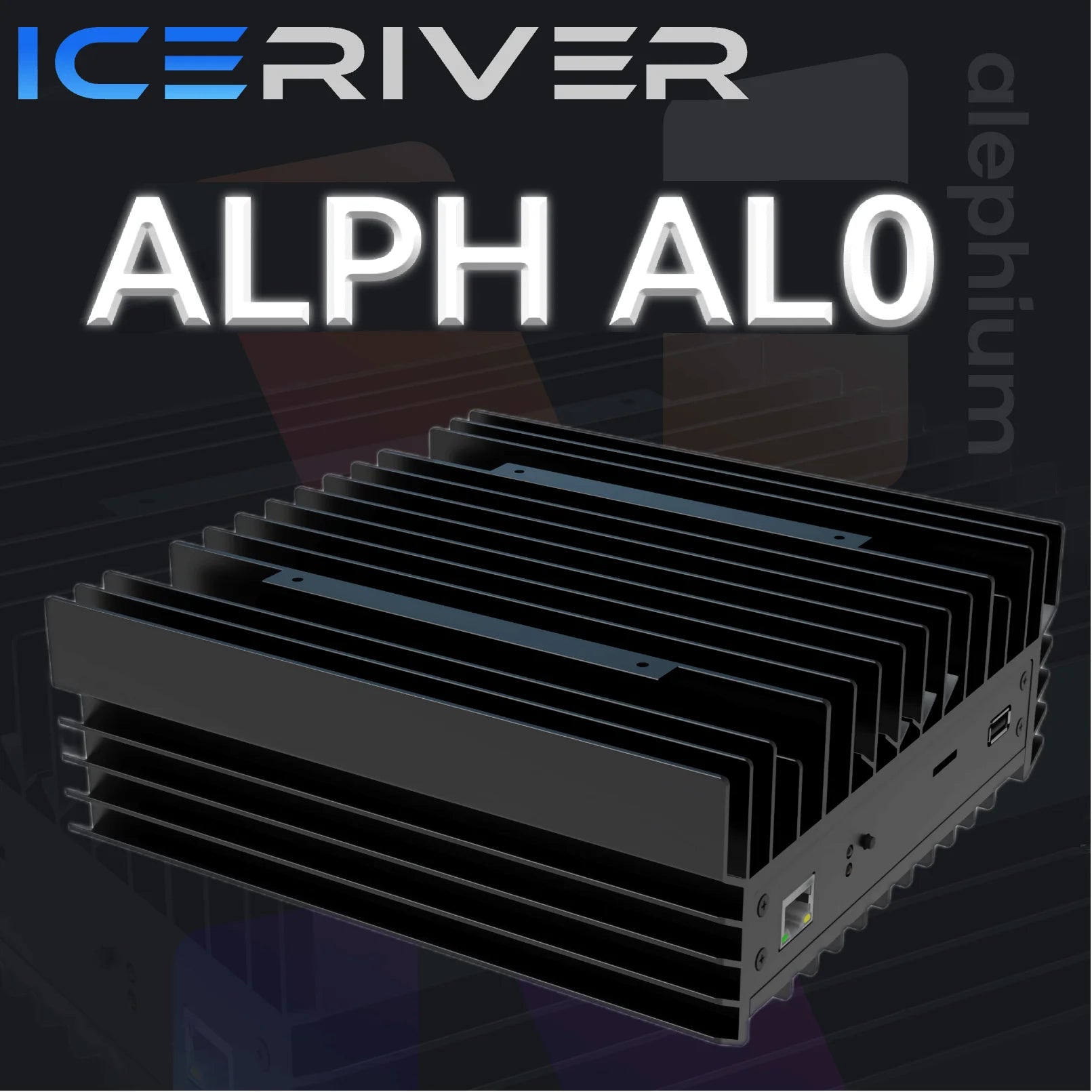 New Released IceRiver ALPH AL0 400Gh/s 100W Alph Crypto Miner IceRiver Mining Blake3 Algorithm With PSU