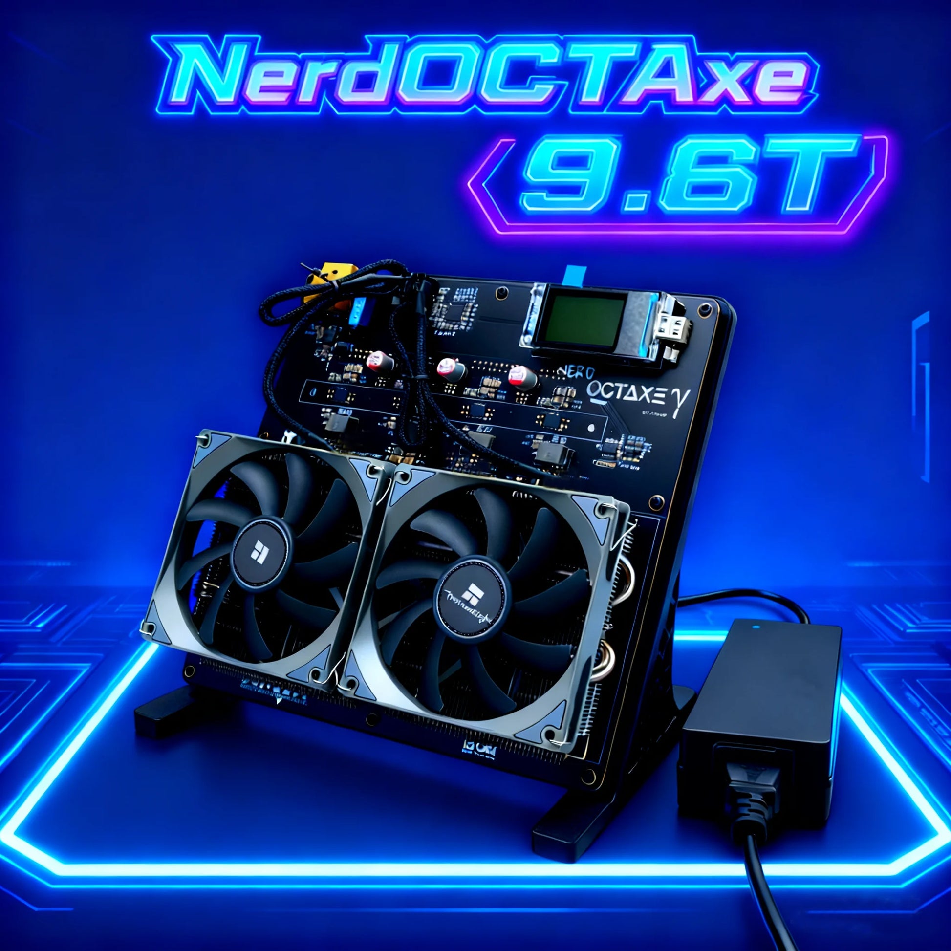 2025 New Bitaxe NerdOCTAxe Air Cooling 9.6Th/s 160W Miner NerdOctaxe Home Mini Bitcoin BCH Dual Fans Mining Machine