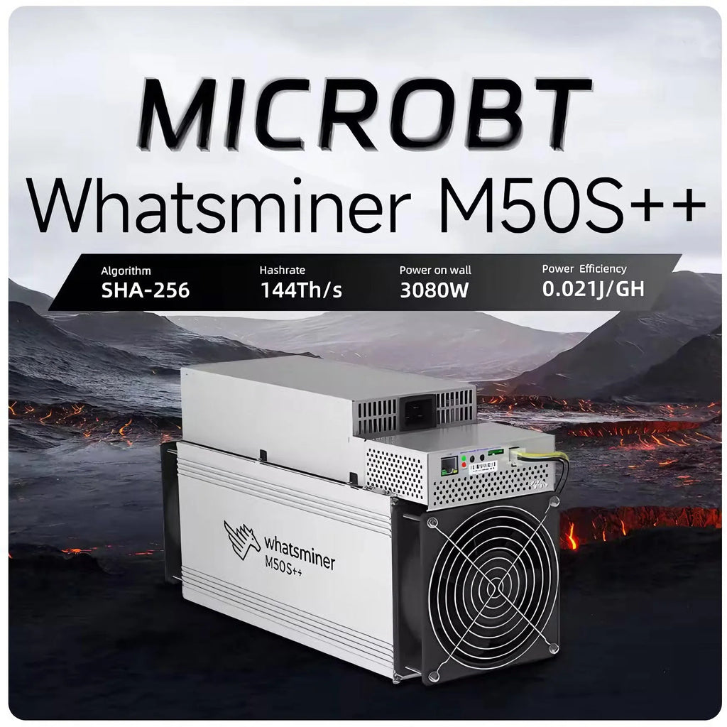 New Whatsminer M50S++ 21W/T Bitcoin Miner 160T 162TH/s Crypto Miner BTC Asic BTC Mining Whatsminer M50S Plus Plus MicroBT Miner