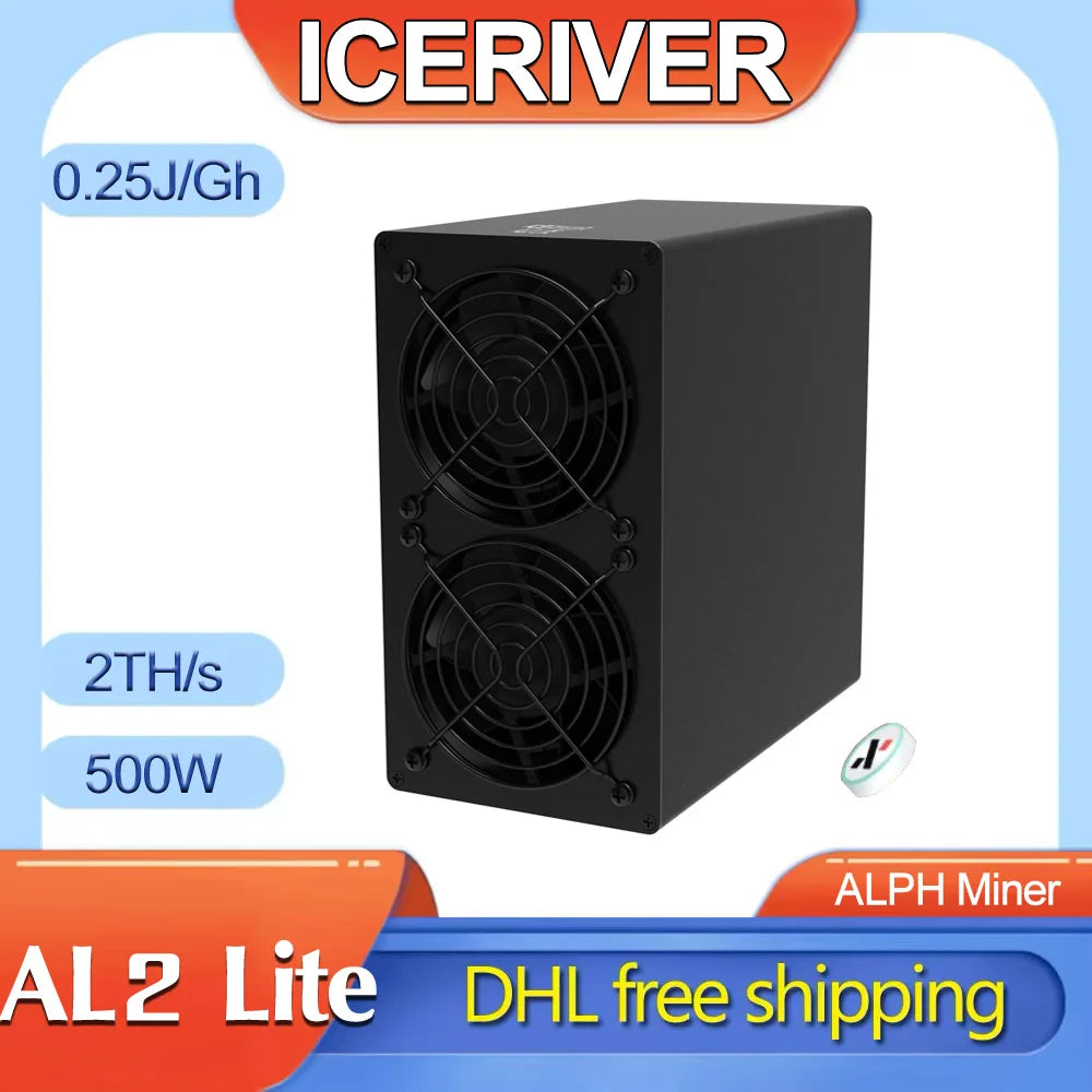 in Stock New IceRiver AL2 Lite 2Th/s 500W Alephium Miner ALPH Mining Asic Crypto Miner Blake3 Algorithm AL2Lite
