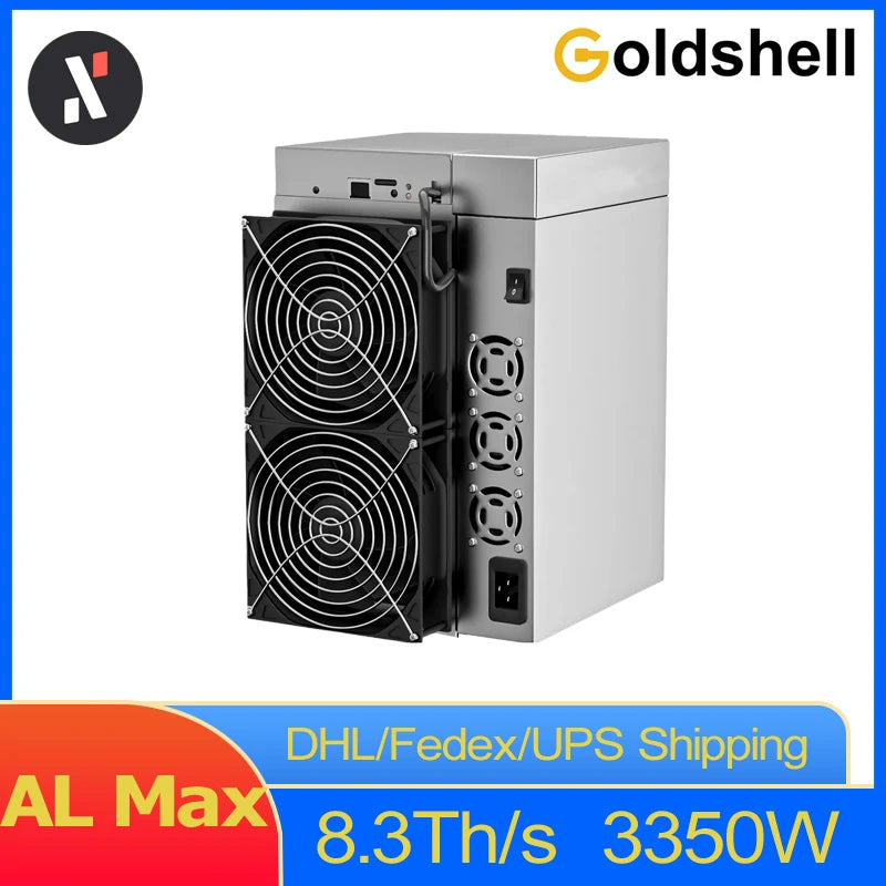 Goldshell AL Max 8.3Th/s 3350W Alephium ALPH Miner Blake3 Algorithm with Power Supply