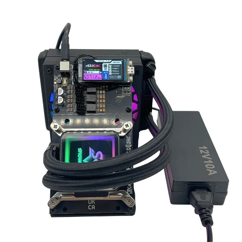 Bitaxe Miner NerdQaxe++ 4.8Th/s 78W Hydro Liquid Cooler Bitcoin Miner in stock