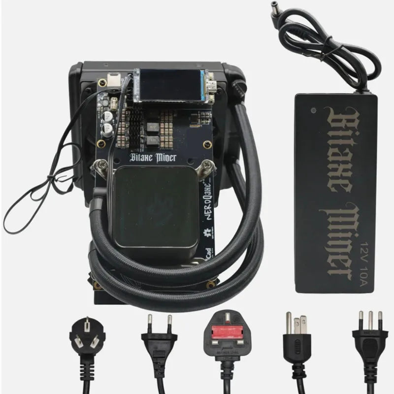 Bitaxe Miner NerdQaxe++ 4.8Th/s 78W Hydro Liquid Cooler Bitcoin Miner in stock