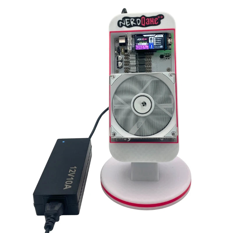 New Bitaxe NerdQaxe++ 4.8TH/s 68w Bitcoins Miner 4 PCS BM1370 Asic Chip Solo BTC miner With 120W Power Supply