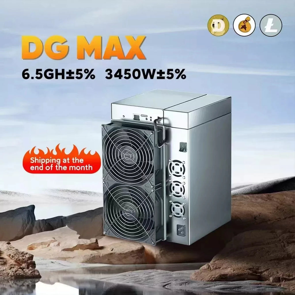 Goldshell DG MAX LTC BEL&Doge Coin Miner 6.5GH/S 3500W Home Miner Can Be Used To Mine Three Currencies at The Same Time