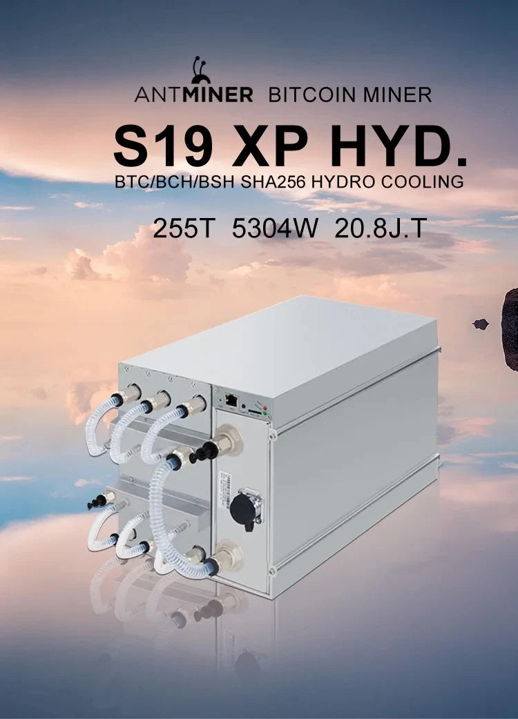 Asic Bitmain Antminer S19XP HYDRO 257TH/s 5345.6W 3Phase 380V Hydro-cooled Bitcoin Mining Device