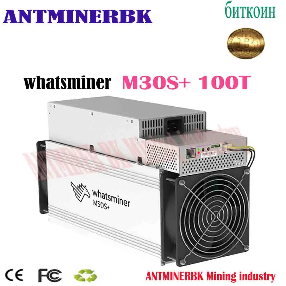 USED BTC BCH Miner WhatsMiner M30S 90T With PSU Asic miner better than M20S M21S Antminer S17+ T17 S9 Innosilicon T3+ B1L