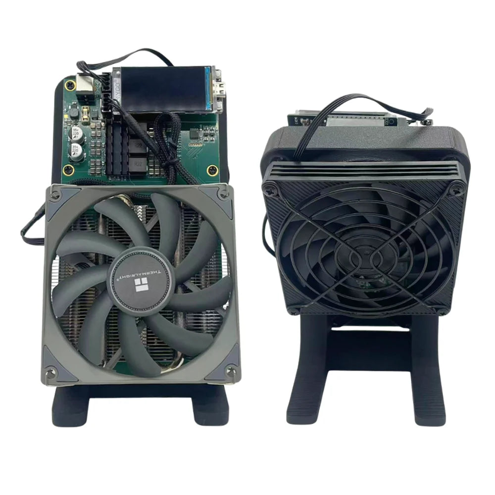 Upgraded version with 2 Fans,Bitaxe NerdQaxe++ 4.8TH/s 80W ASIC Miner BTC Miner Open-Source Home Bitcoin Miner