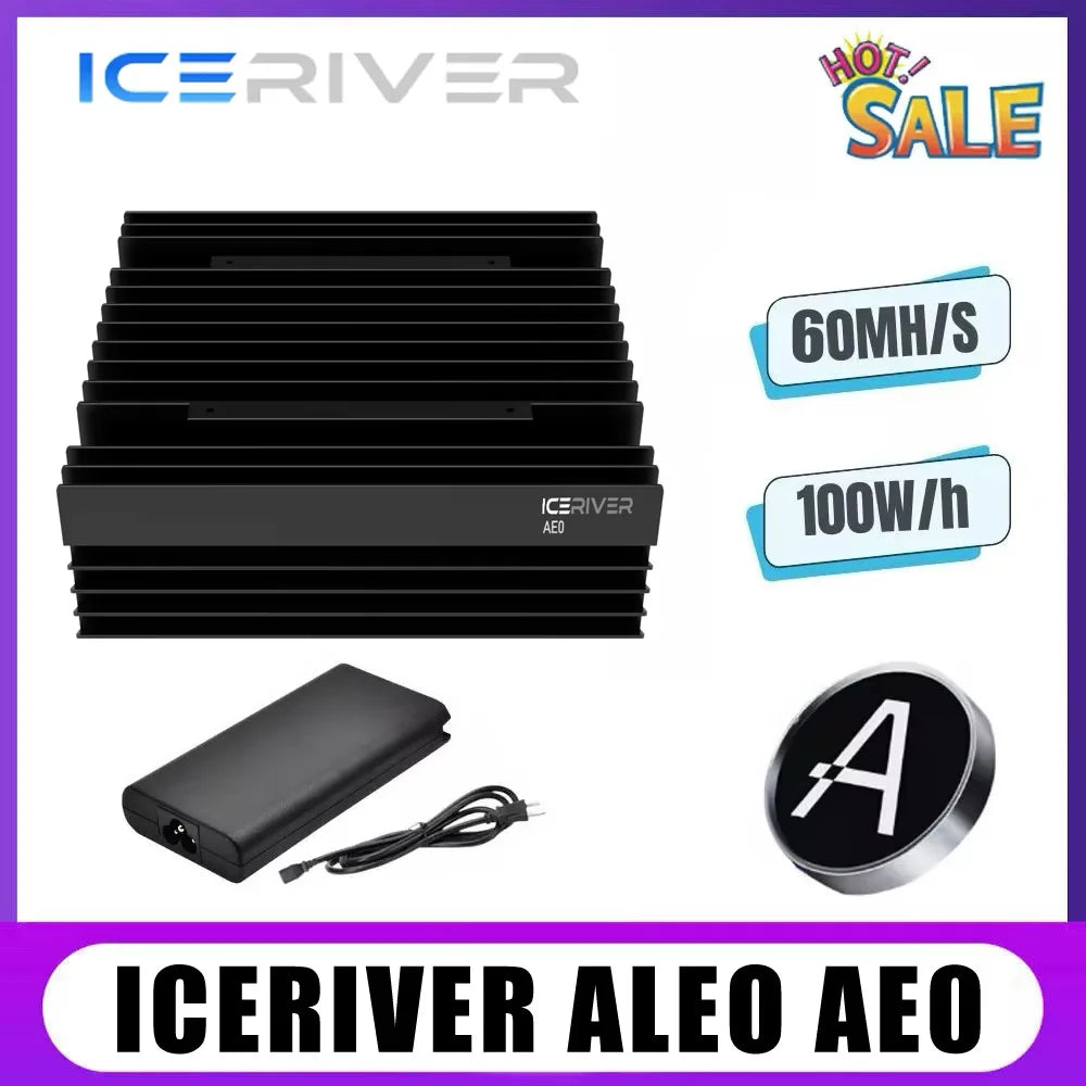 ALEO Miner IceRiver ALEO AE0 60Mh/s 100W Aleo Coin Miner Silent Network Home Mining