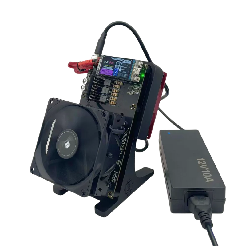 New Arraive Bitaxe NerdQaxe++ BTC Solo Miner 4.8T-5TH/S 80W 4XBM1370 ASIC Chip Open Source Bitcoin Crypto Miner Silent Miner