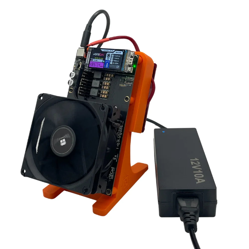 Latest Style, 2 Fans, Bitcoin Miner New Bitaxe NerdQaxe++ 4.8TH/s 80W ASIC Miner BTC Miner Open-Source Home Bitcoin Miner