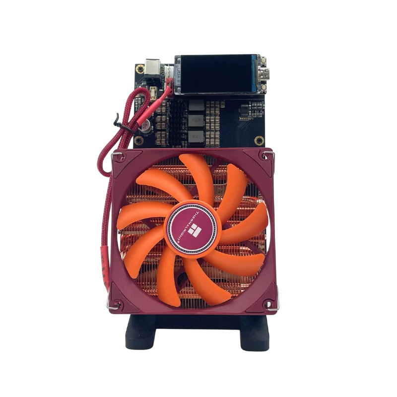 Bitaxe NerdQaxe++ BTC Solo Miner 4.8T-5TH/S 80W 4XBM1370 ASIC Chip Open Source Bitcoin Crypto Miner Silent Miner