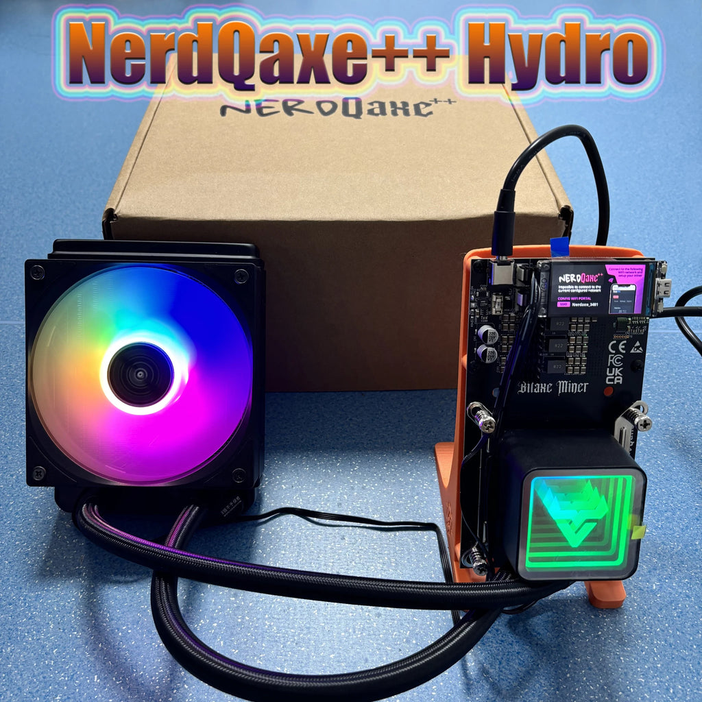 Hot Selling Bitaxe Product NerdQaxe++ Hydro 4.8Th/s 78W Water Cooling Prevent Overheating BTC Mining Bitaxe Miner
