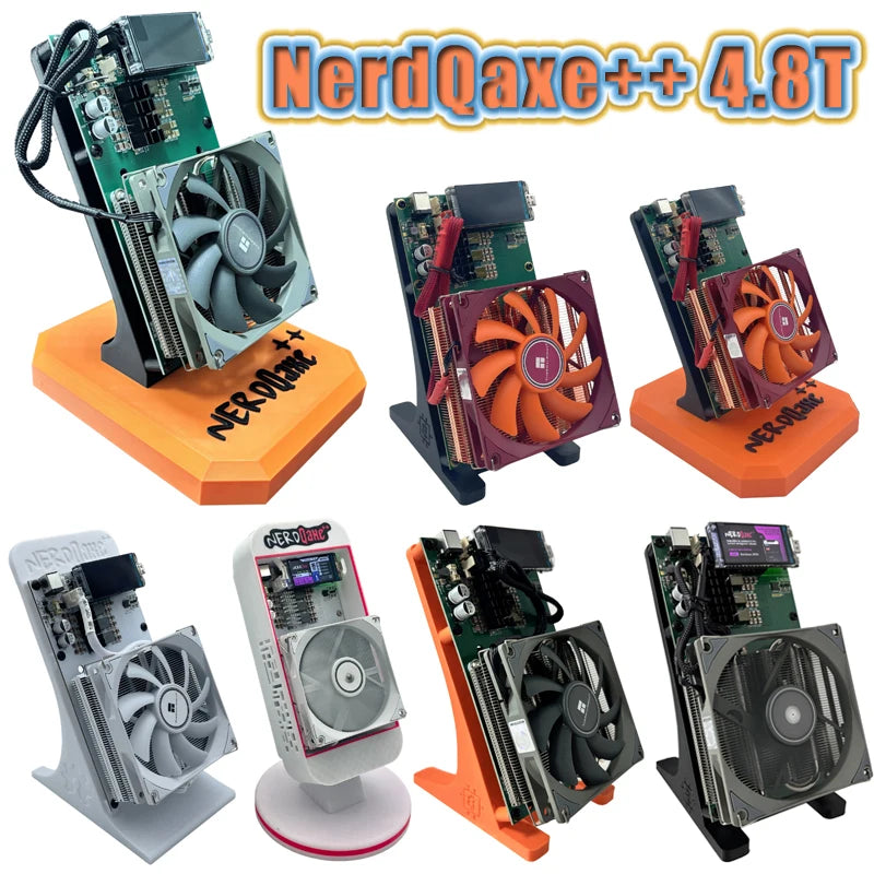 Bitaxe Miner NerdQaxe++ 4.8TH/s 2.4Gwifi Open-Source Silent Home Mining Solo Miner for BTC