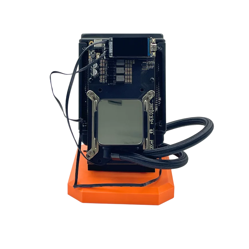 New Bitaxe NerdQaxe++4.8TH/s Water Cooling Asic Bitcoins Miner BM1370 Chip Solo BTC 2.4G WiFi Open-Source BTC 80W Mining Machine