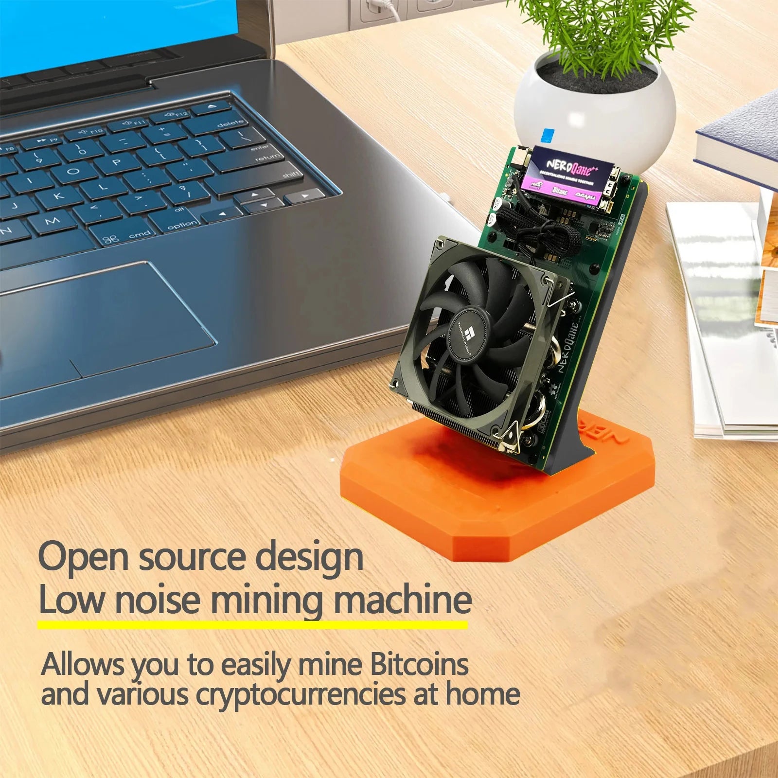 Free Shipping New NerdQaxe++ 4.8TH/s Bitcoin Miners BM1370 Asic Chip Solo BTC 68W 2.4G WiFi BTC Mining Machine