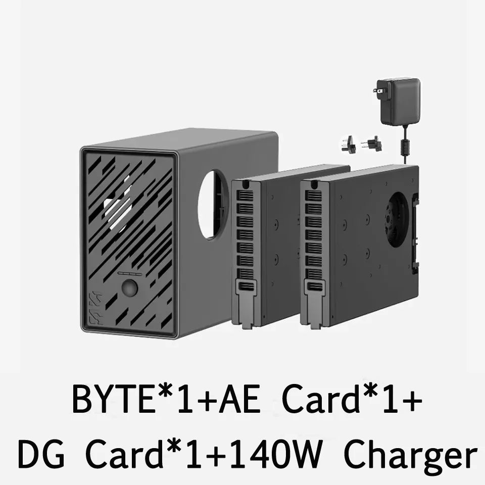 in Stock Goldshell BYTE (Aleo & Doge Dual-Algorithm) DG CARD 80Mh/s AE CARD 5.5Mh/s Aleo & Doge 140W Mining Machine
