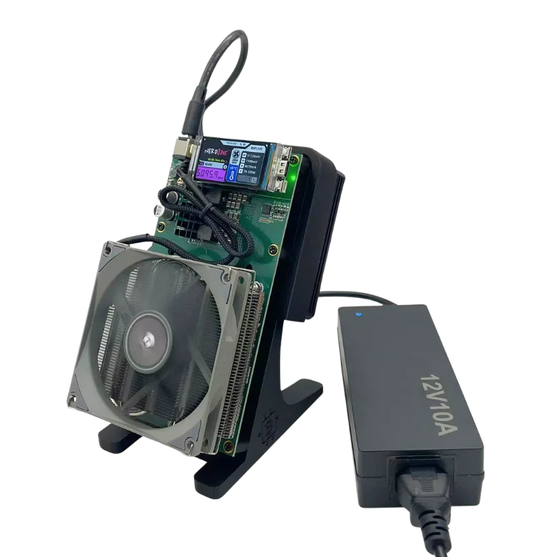 NerdQaxe++4.8T BTC Miner 80W Power Two Fans Prevent Overheating 4.8T Hash Rate For Efficient Bitcoin Mining Ideal For Home Use