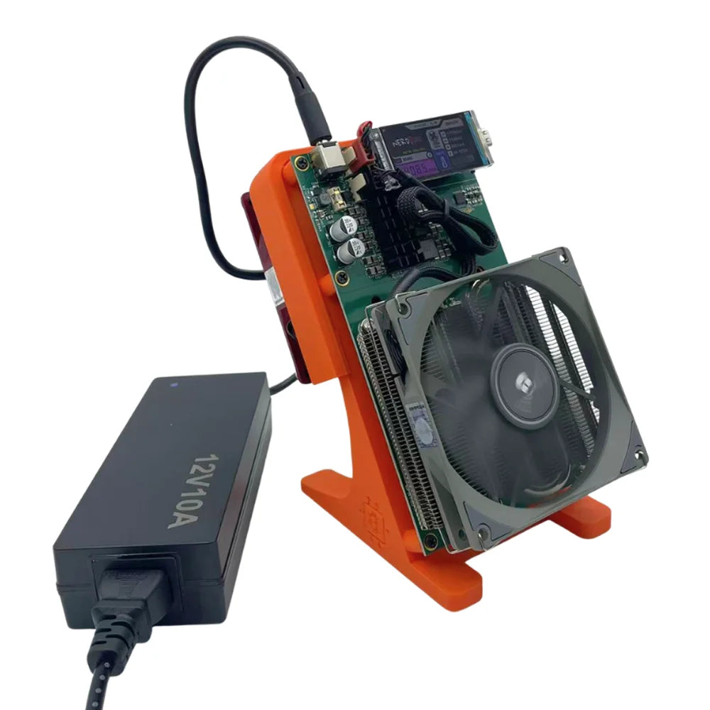 Latest Style, 2 Fans, Bitcoin Miner New Bitaxe NerdQaxe++ 4.8TH/s 80W ASIC Miner BTC Miner Open-Source Home Bitcoin Miner