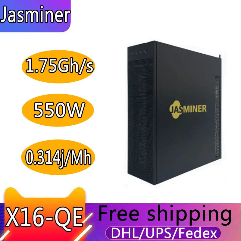 Jasminer X16 QE 1650MH 1750MH 1850MH 550W Crypto Hardware Ethash ETHW ETC Mining Machine Brand New X16QE 1750M