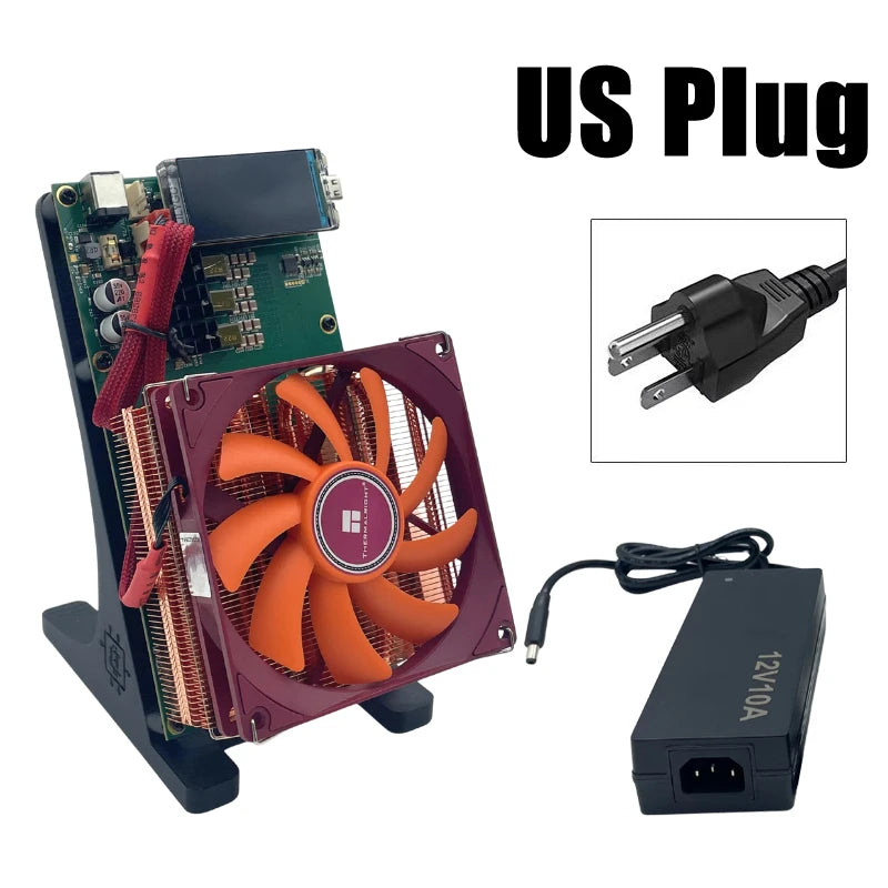 H igh Quality Bitcoin Miner With PSU and Thickened Fan NerdQaxe BTC BCH BSV DGB Solo Miner BTC 4.8Th NerdQaxe++ Bitaxe