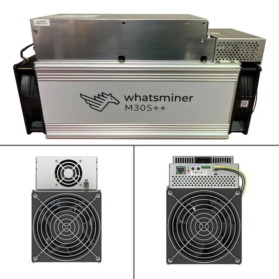 Whatsminer M30S++ 112T 110T 108T 106T 104T Asic Miner with PSU New Miner Better than Avalon 1166Pro 1246Pro Antminer S19