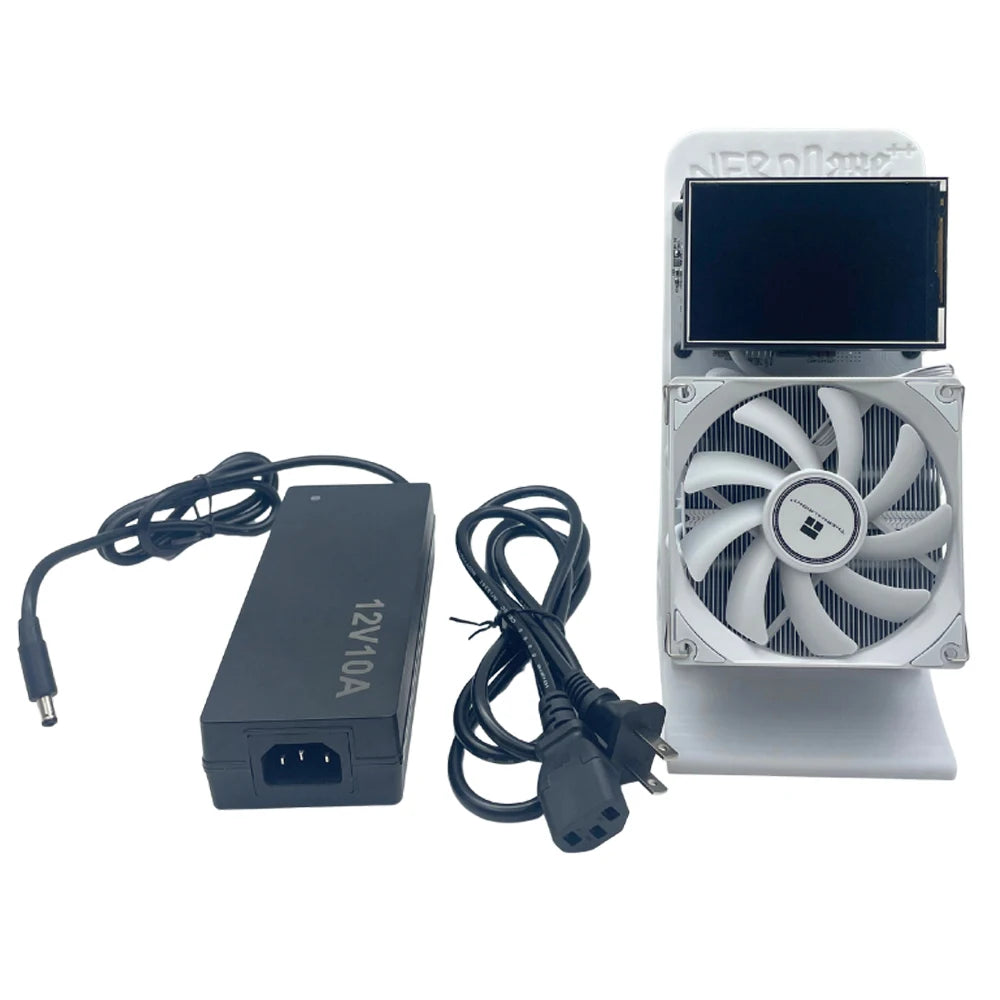 Large - Format display screen Bitaxe NerdQaxe++ 4.8TH/s Bitcoins Miner 4 Pieces BM1370 Asic Chip Solo BTC 68W 2.4G WiFi