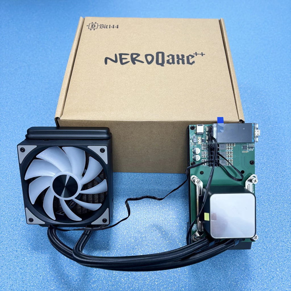 Hydro Cooling Bitaxe NerdQaxe++ ASIC Miner 4.8TH/s NerdQAxe+ + BTC Solo Miner With All kinds of Plug Water Cooling NerdQAxe