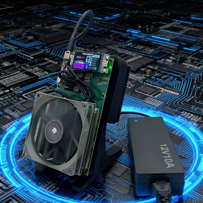 NerdQaxe++4.8T BTC Miner 80W Power Two Fans Prevent Overheating 4.8T Hash Rate For Efficient Bitcoin Mining Ideal For Home Use